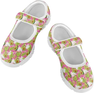 Coloranimal Mary Jane Shoes for Girls Casual Dress Shoes Single Buckle Princess Shoes Girls Flats Back to School Uniform Shoes