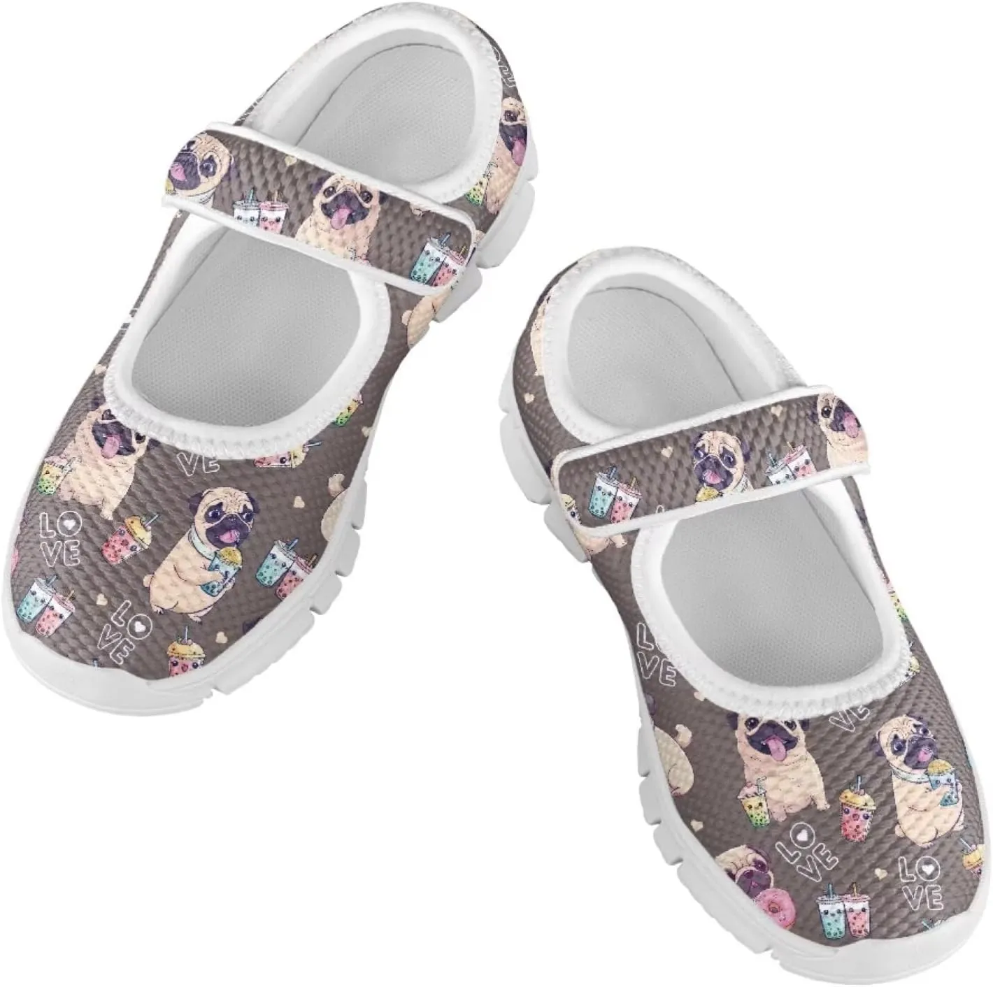 Coloranimal Mary Jane Shoes for Girls Princess Shoes Ballet Flats Girls Dress Shoes Single Buckle Uniform Shoes Casual Mary Jane Flats