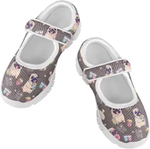 Coloranimal Mary Jane Shoes for Girls Princess Shoes Ballet Flats Girls Dress Shoes Single Buckle Uniform Shoes Casual Mary Jane Flats