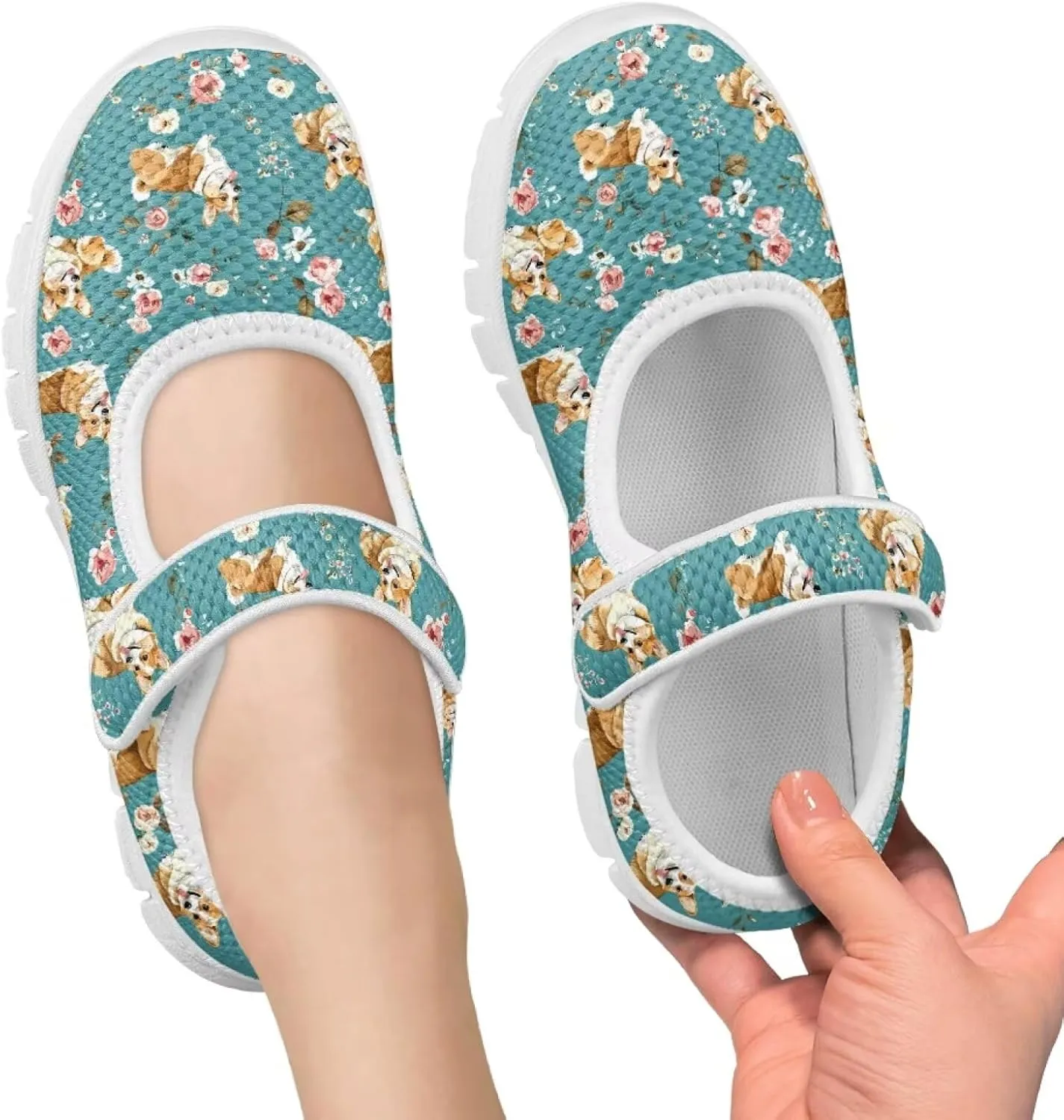Coloranimal Mary Jane Shoes for Girls Princess Shoes Ballet Flats Girls Dress Shoes Single Buckle Uniform Shoes Casual Mary Jane Flats