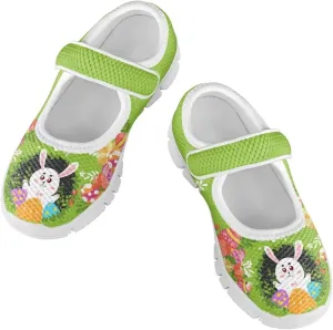 Coloranimal Mary Jane Shoes for Girls Princess Shoes Casual Dance Shoes School Uniform Shoes Easter Theme Mary Jane Flats