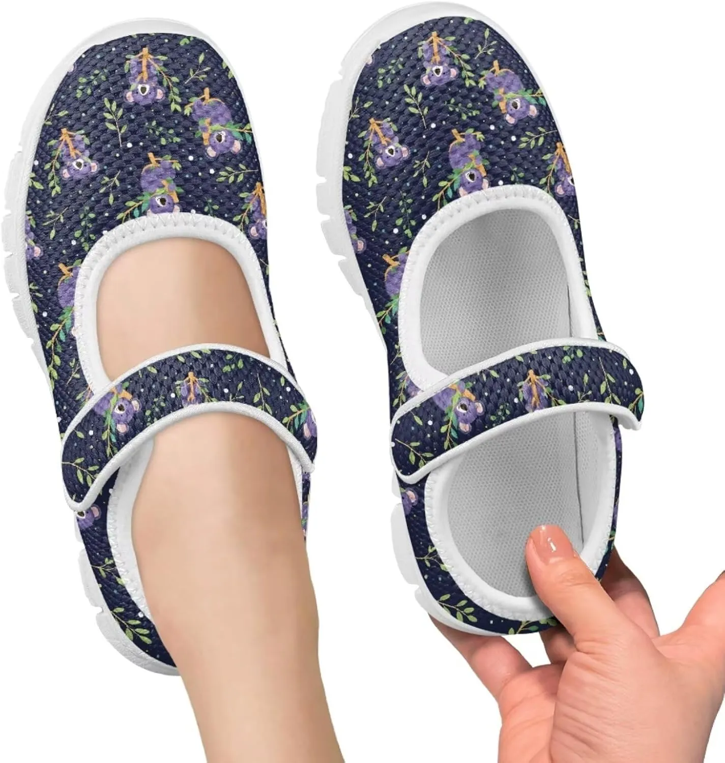 Coloranimal Mary Jane Shoes Girls Dress Shoes Single Buckle Girls' Flats Uniform Shoes Casual Princess Shoes with Anti Skid Sole
