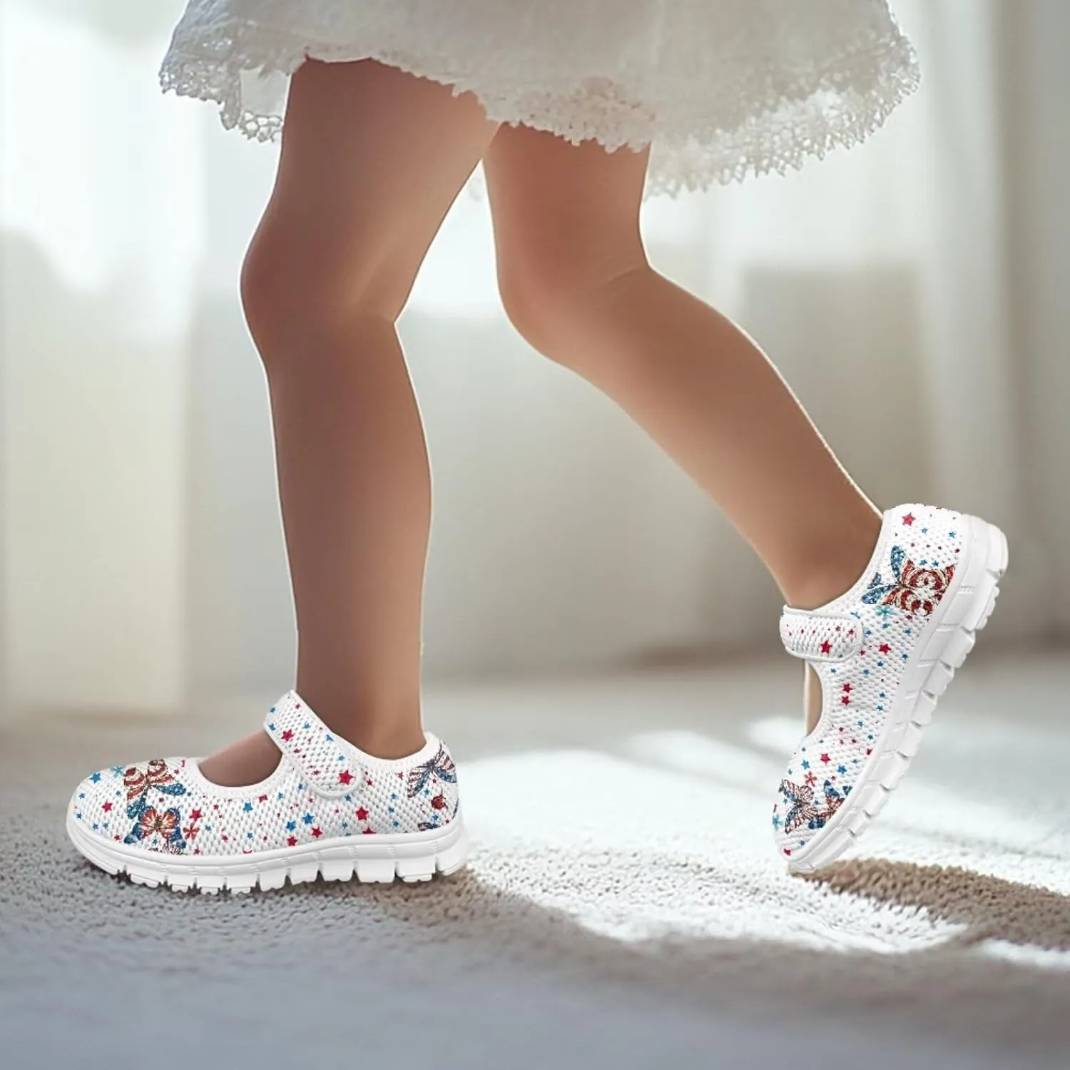 Coloranimal Mary Jane Shoes Girls Dress Shoes Single Buckle Girls' Flats Uniform Shoes Casual Princess Shoes with Anti Skid Sole