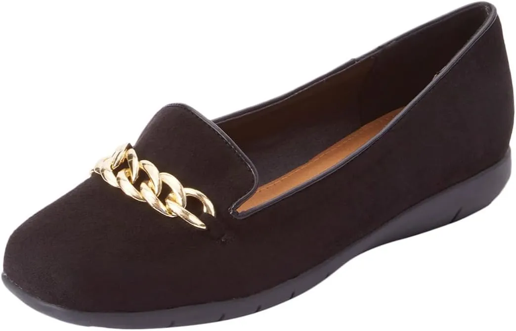 Comfortview Women's The Thayer Slip On Flat (Wide Widths Available)