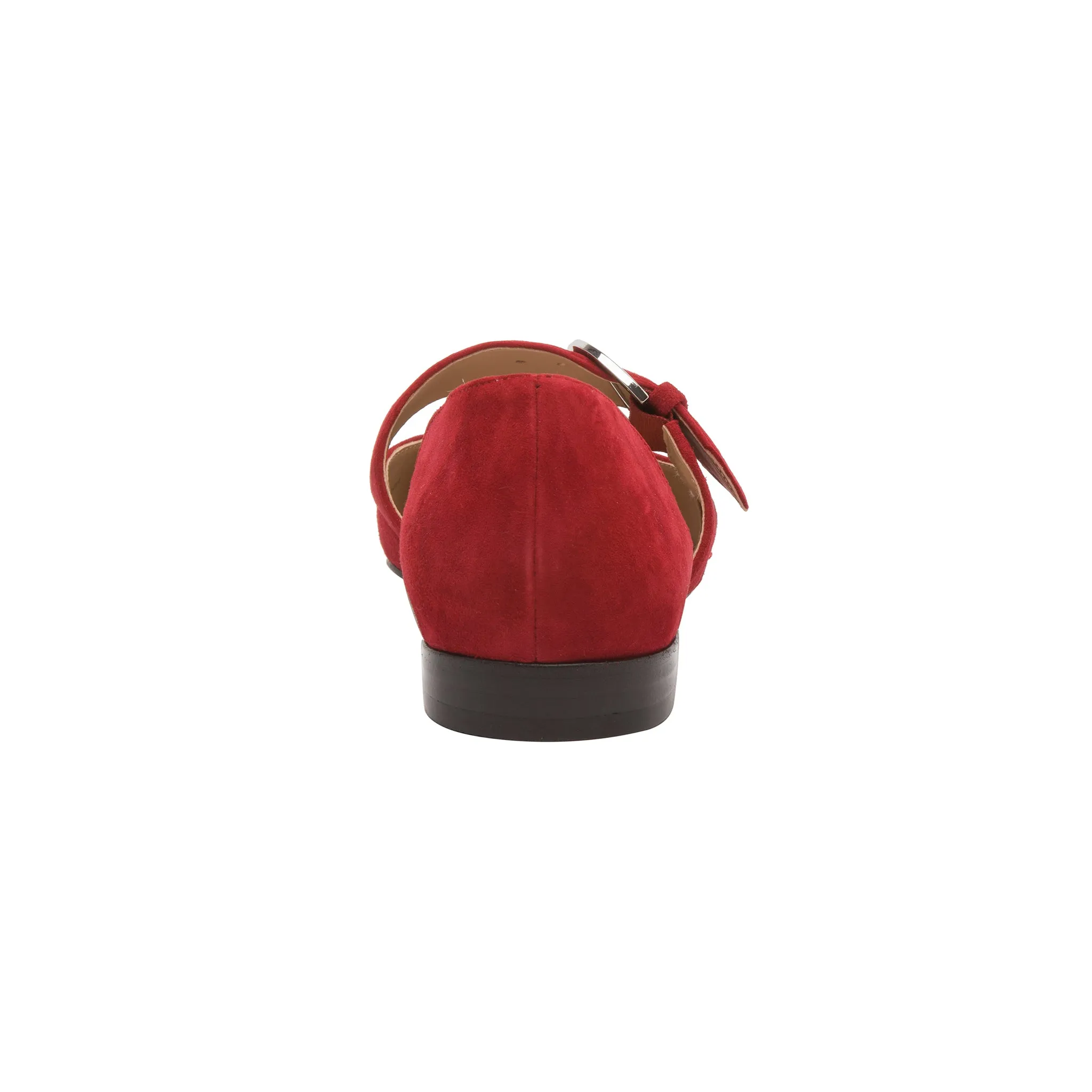 DEAN SUEDE | Two Piece Buckle Flats