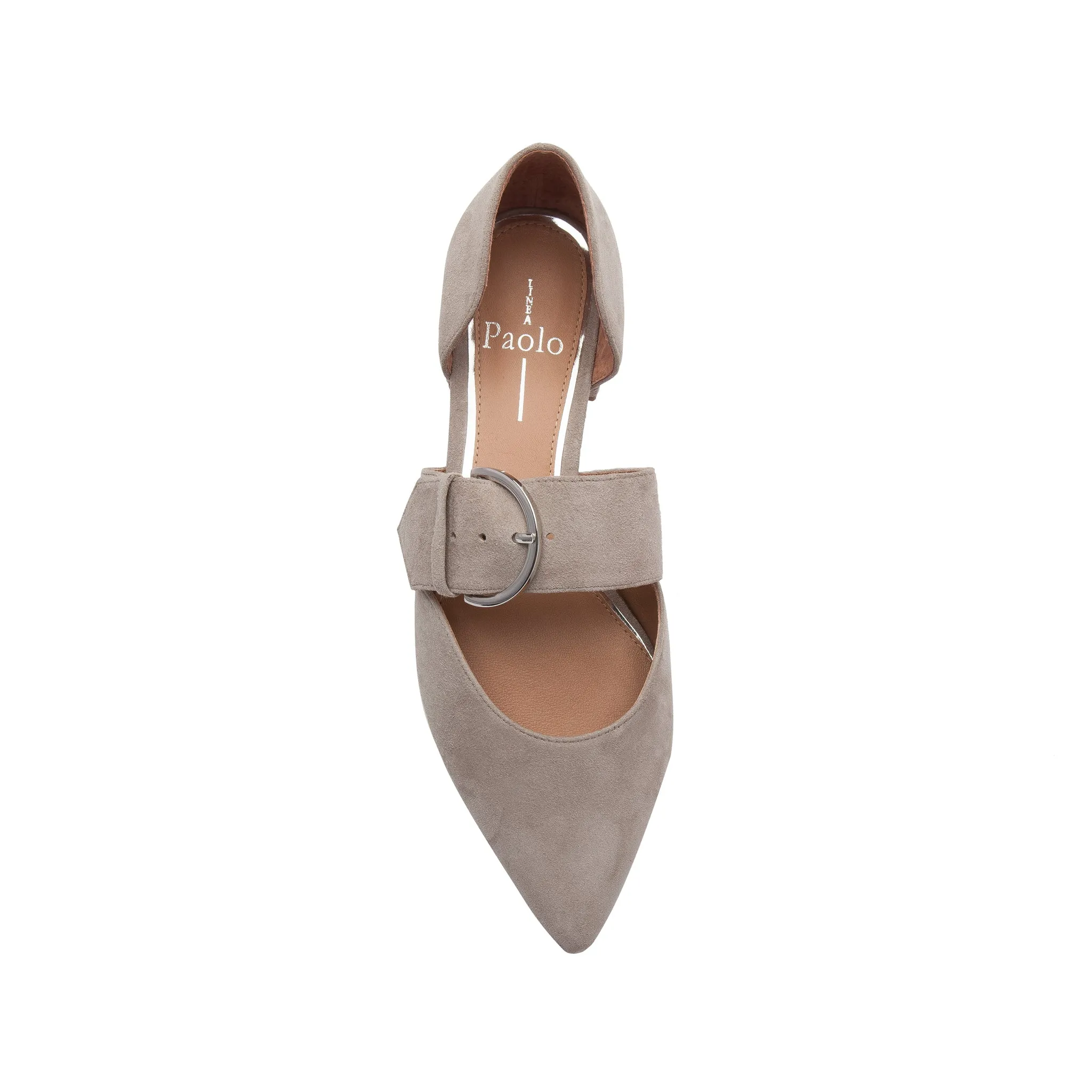 DEAN SUEDE | Two Piece Buckle Flats