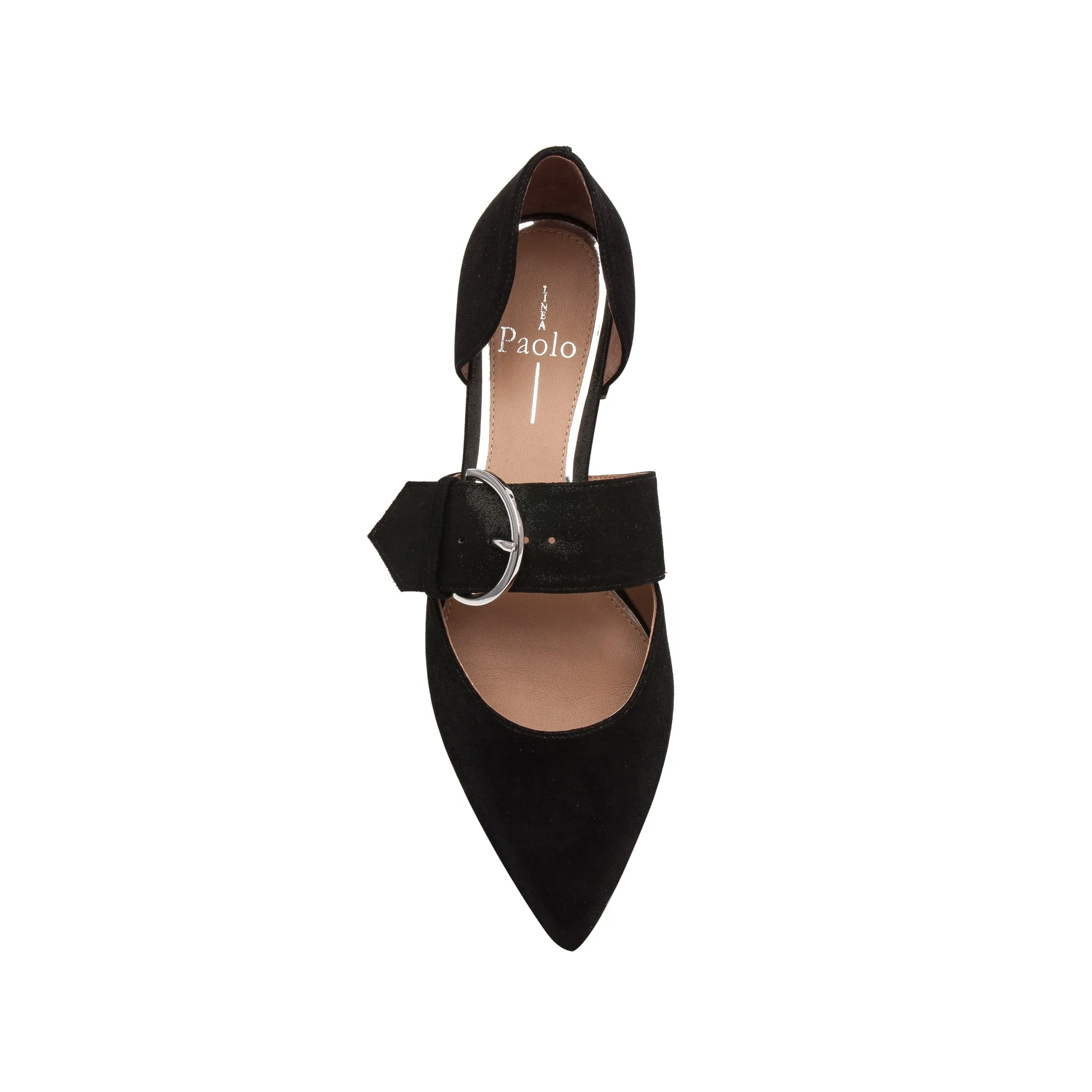 DEAN SUEDE | Two Piece Buckle Flats
