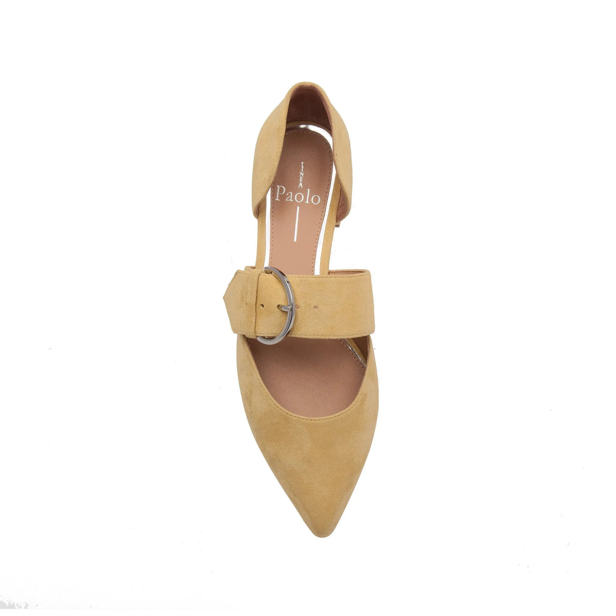 DEAN SUEDE | Two Piece Buckle Flats
