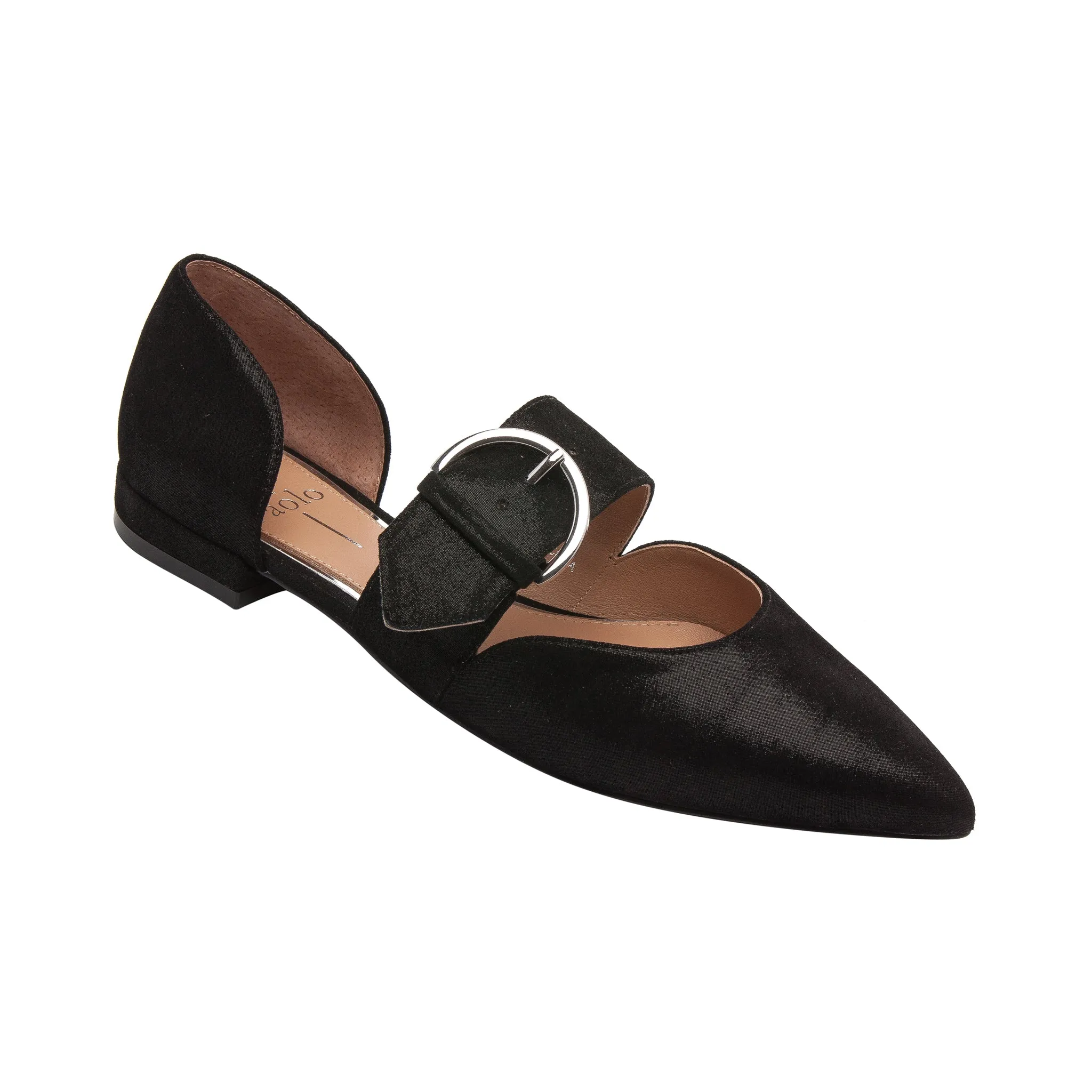 DEAN SUEDE | Two Piece Buckle Flats