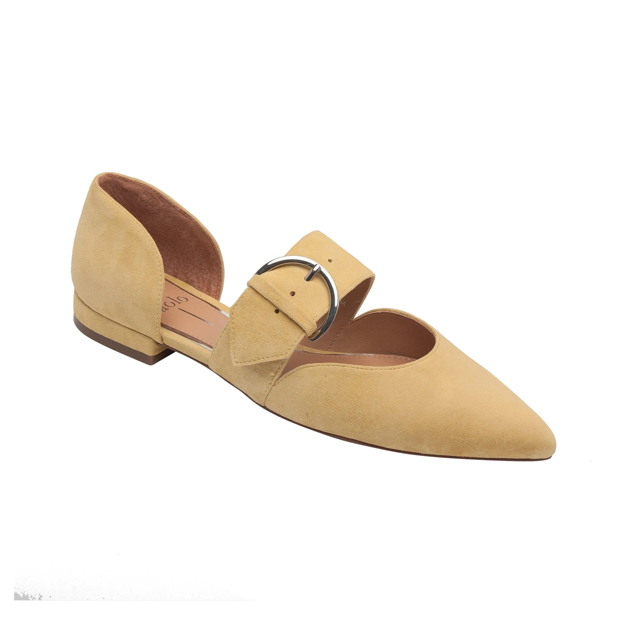 DEAN SUEDE | Two Piece Buckle Flats