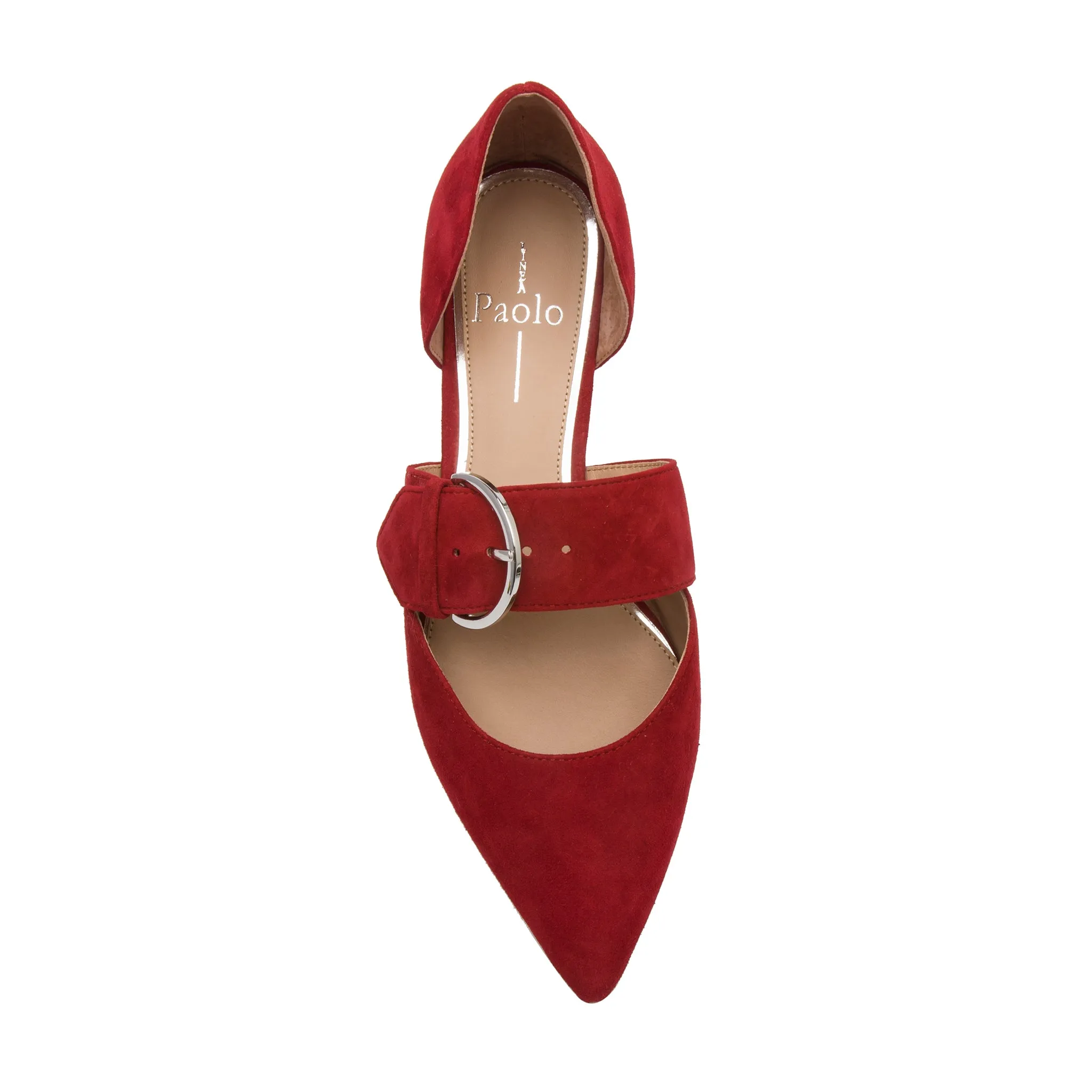 DEAN SUEDE | Two Piece Buckle Flats