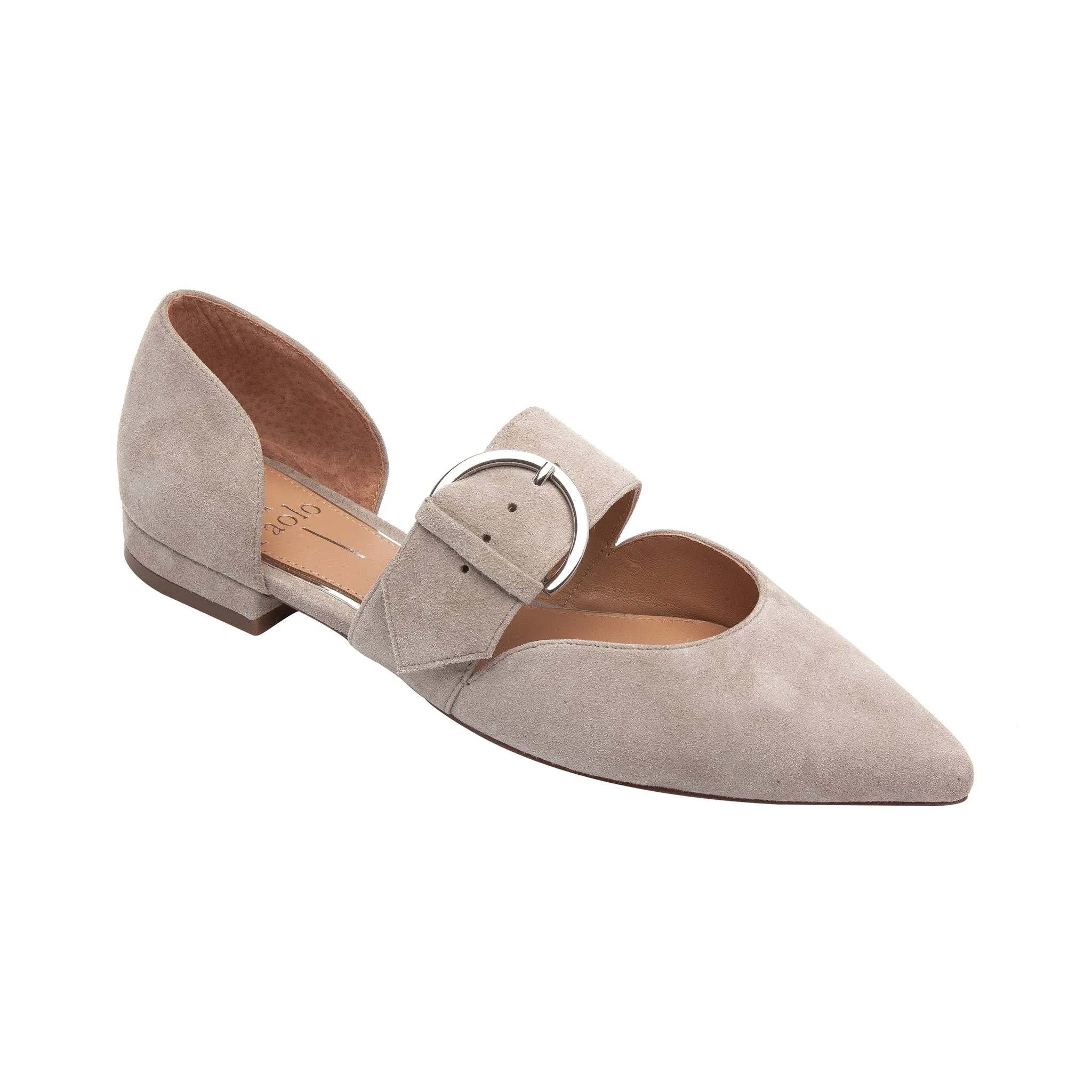 DEAN SUEDE | Two Piece Buckle Flats