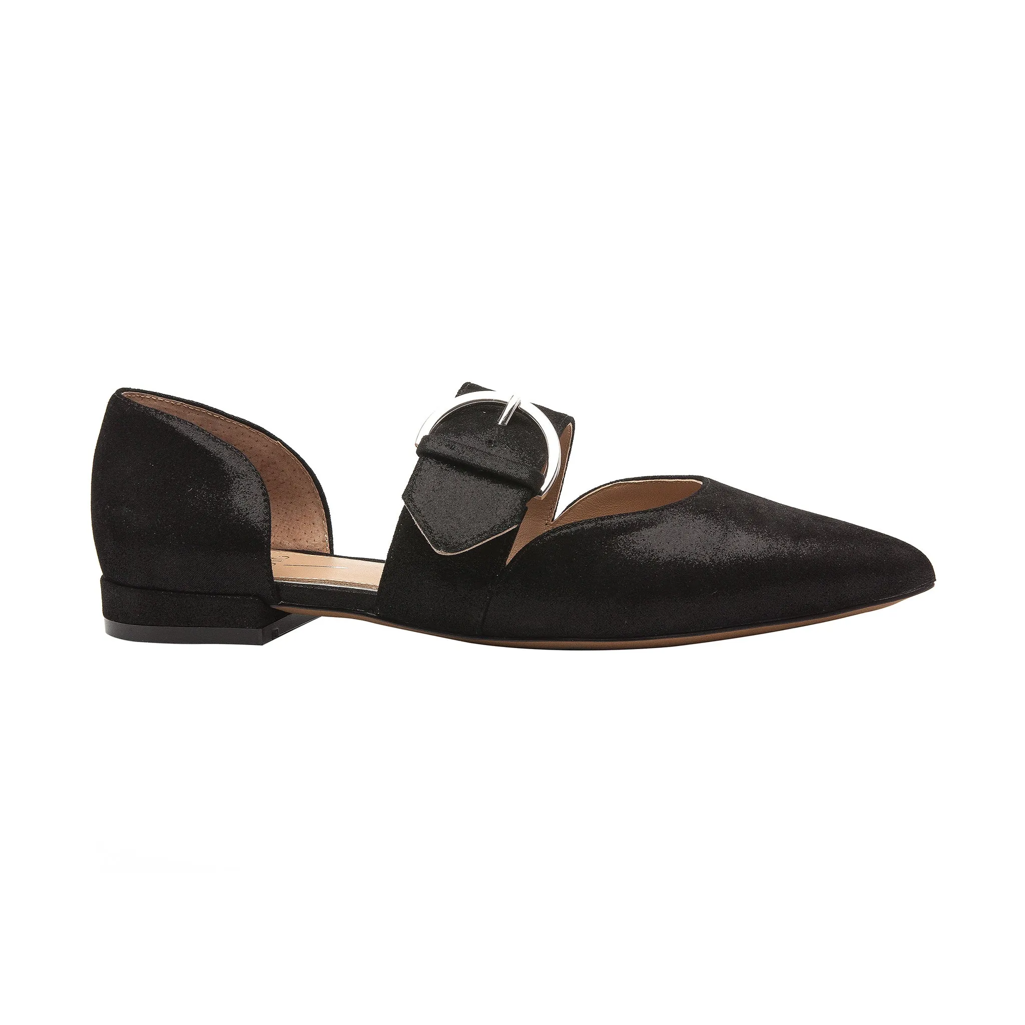 DEAN SUEDE | Two Piece Buckle Flats