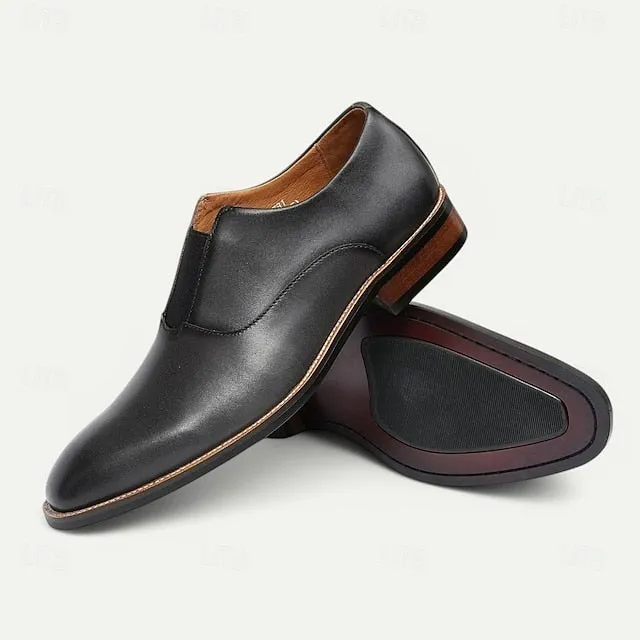 Discounted delivery Black Loafers – Men's Slip-On Jacquard Red Floral Unbeatable and