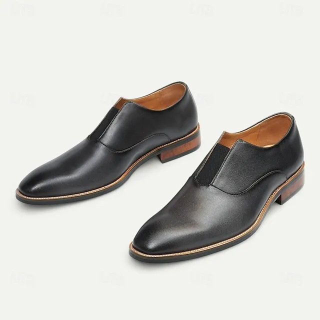Discounted delivery Black Loafers – Men's Slip-On Jacquard Red Floral Unbeatable and