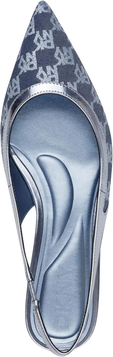 DKNY Women's Millbury Slingback Pointed Toe Ballet Flat Pump