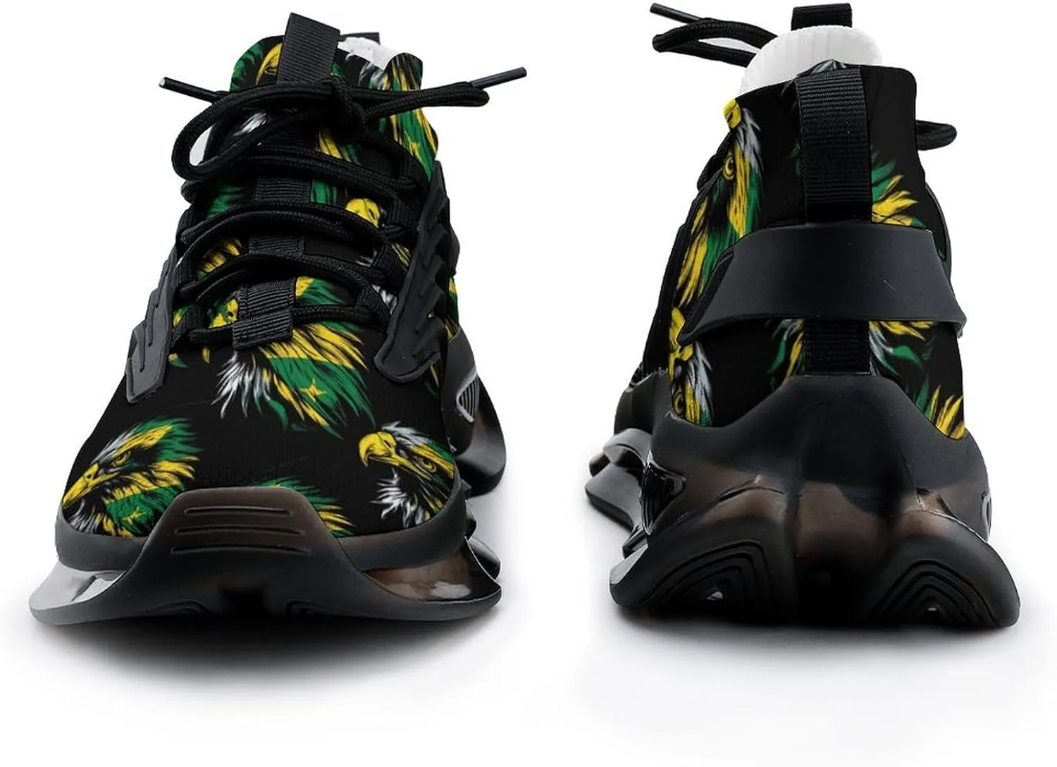 Eagle with Jamaican Flag Men's Tennis Shoes Fashion Athletic Sneakers for Sport Walking Running Workout