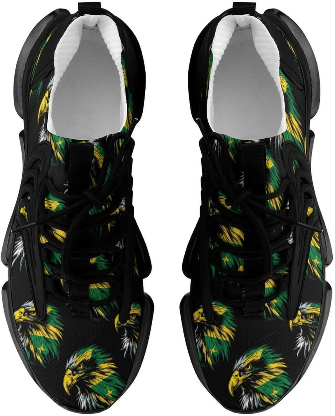 Eagle with Jamaican Flag Men's Tennis Shoes Fashion Athletic Sneakers for Sport Walking Running Workout