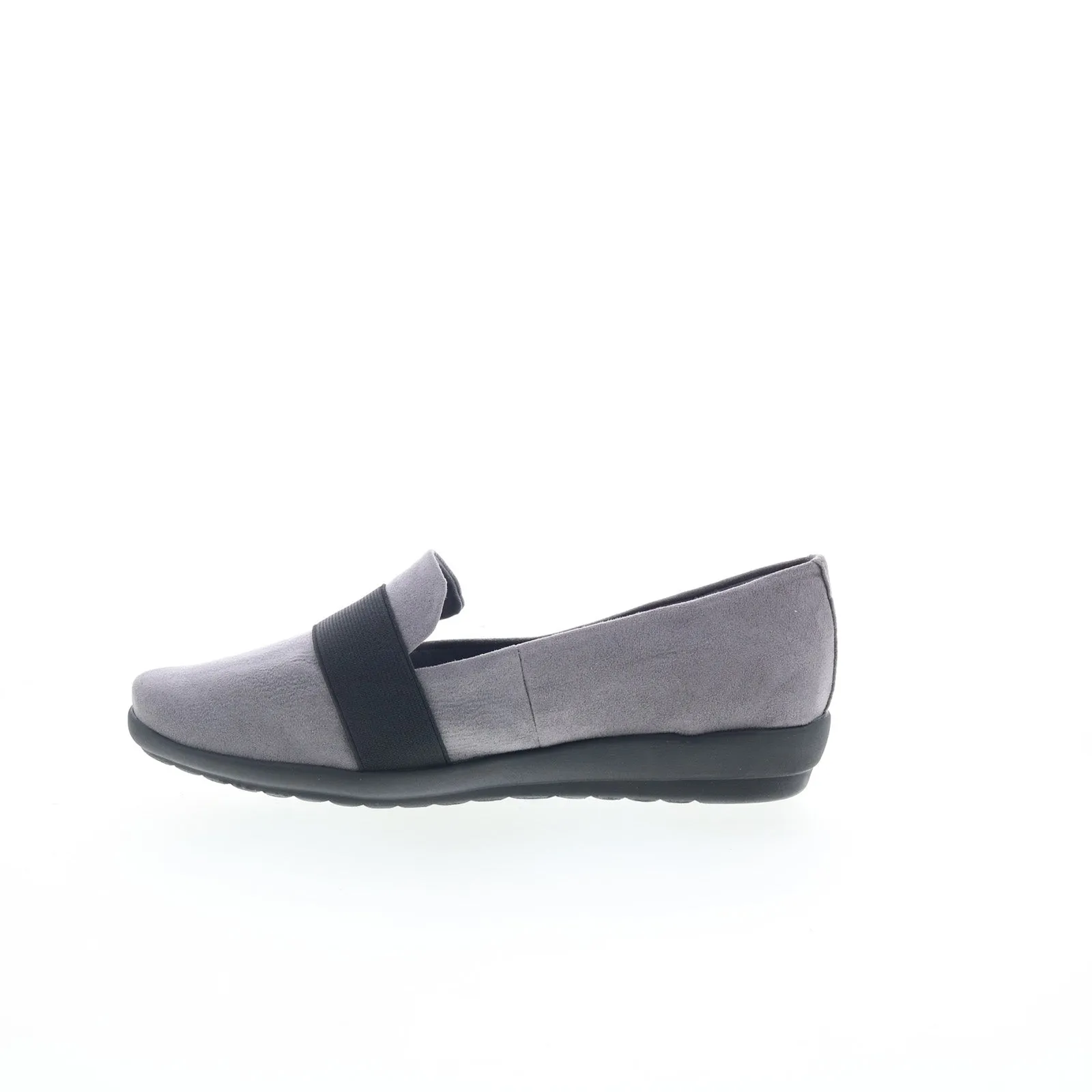 Easy Spirit Audrey 2 SEAUDREY2 Womens Gray Canvas Loafer Flats Shoes