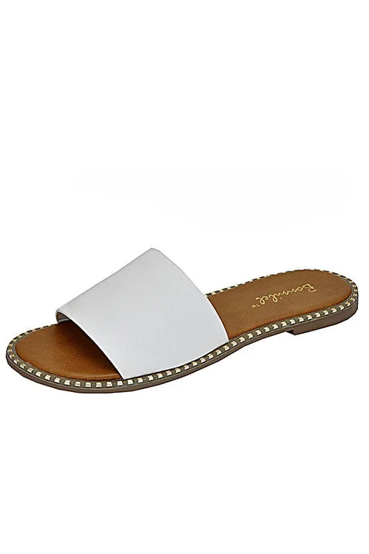 Embellished Slide Sandals