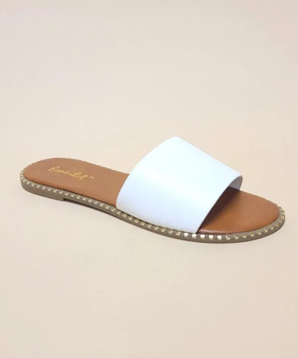 Embellished Slide Sandals