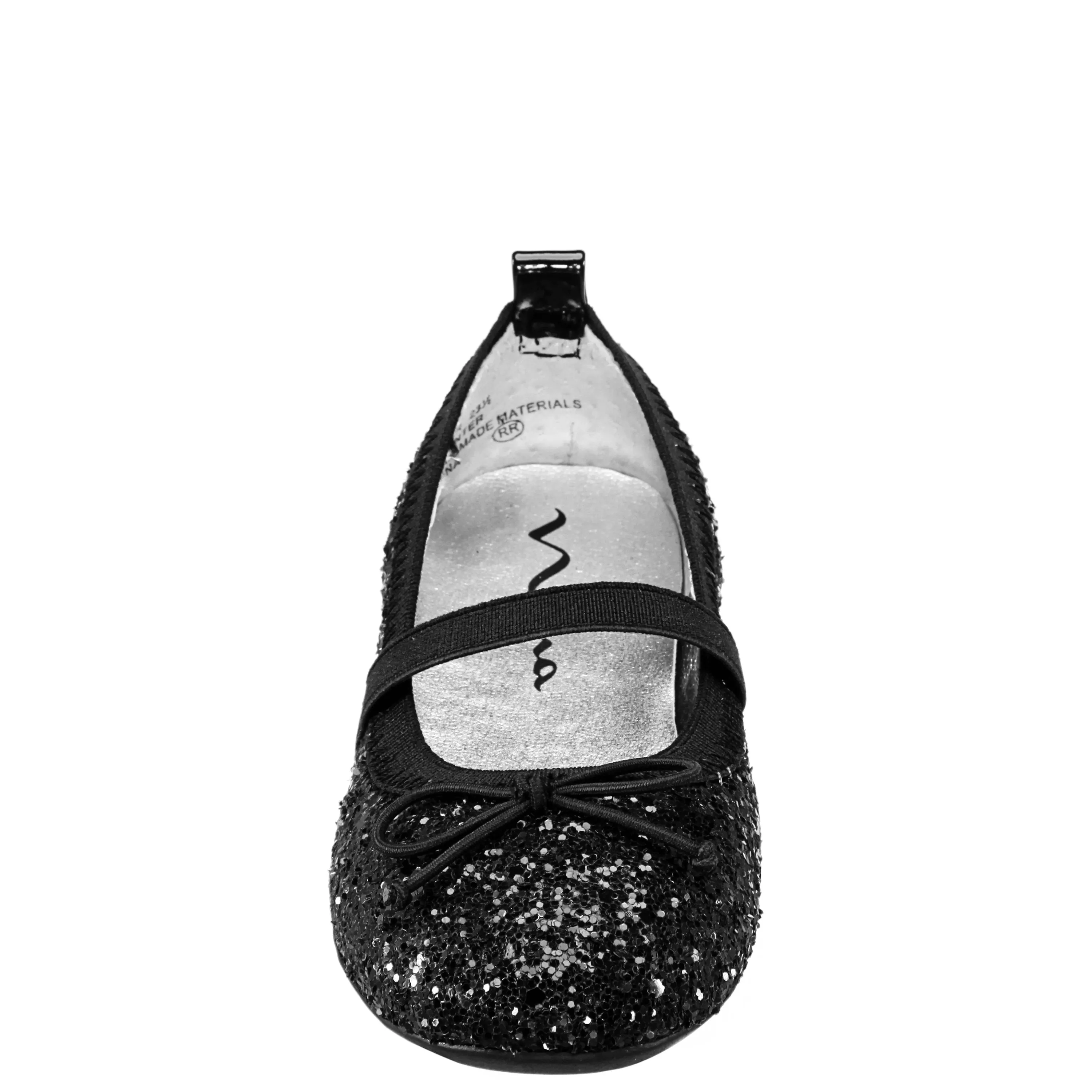 ESTHER-TODDLER-BLACK CHUNKY GLITTER