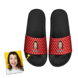 Face Popular choice Photo Custom Name Local delivery With Slide Sandals Women's