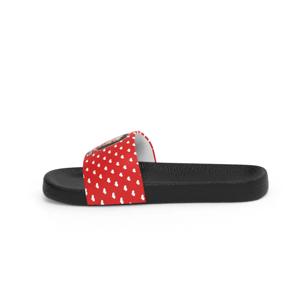 Face Popular choice Photo Custom Name Local delivery With Slide Sandals Women's