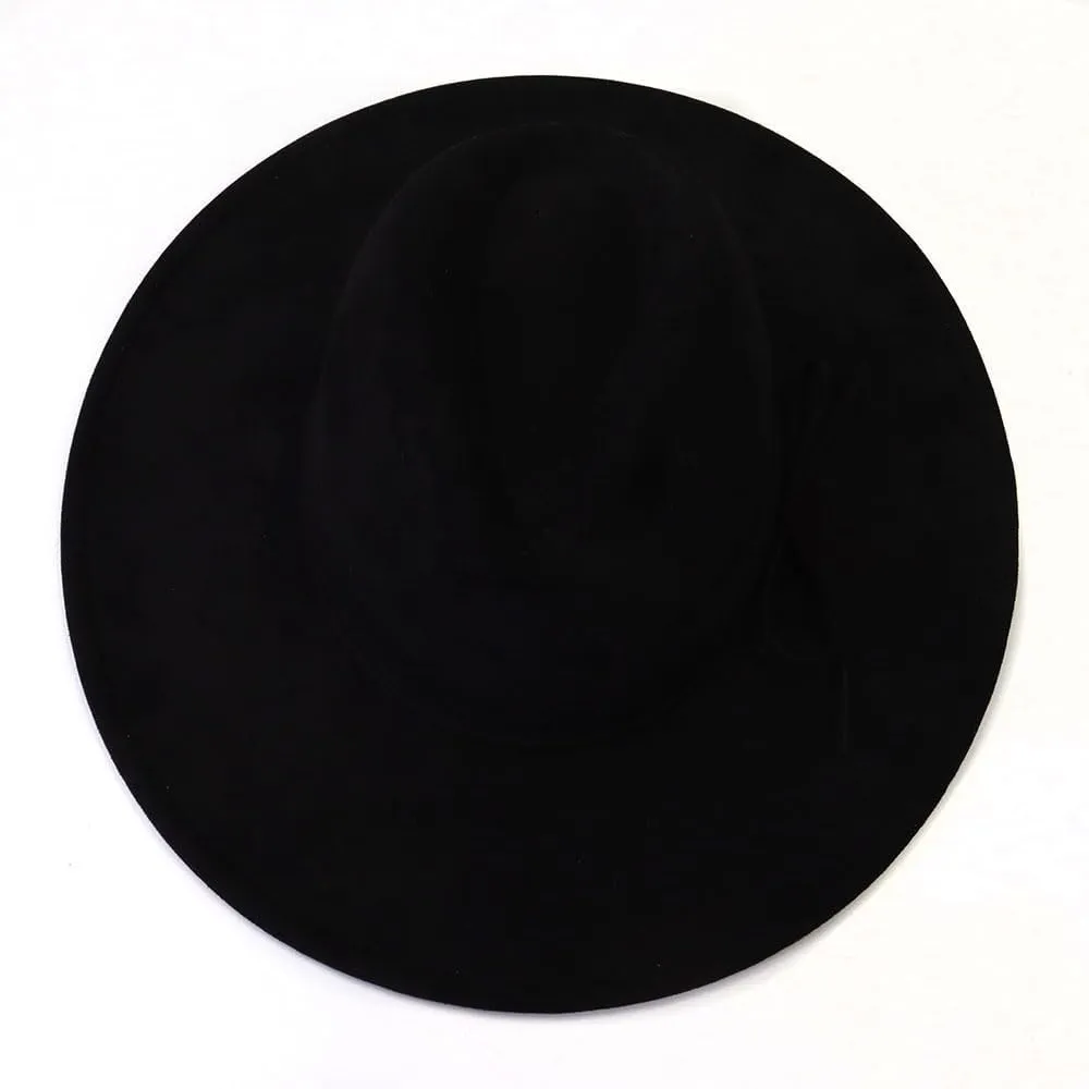 Fedora Hats for Women Man with Big Wide Brim Classic Suede Panama Hat Western Outdoor hat