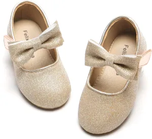 Felix & Flora Toddler Flower Girl Dress Shoes - Girl Ballet Flats Party School Shoes Wedding