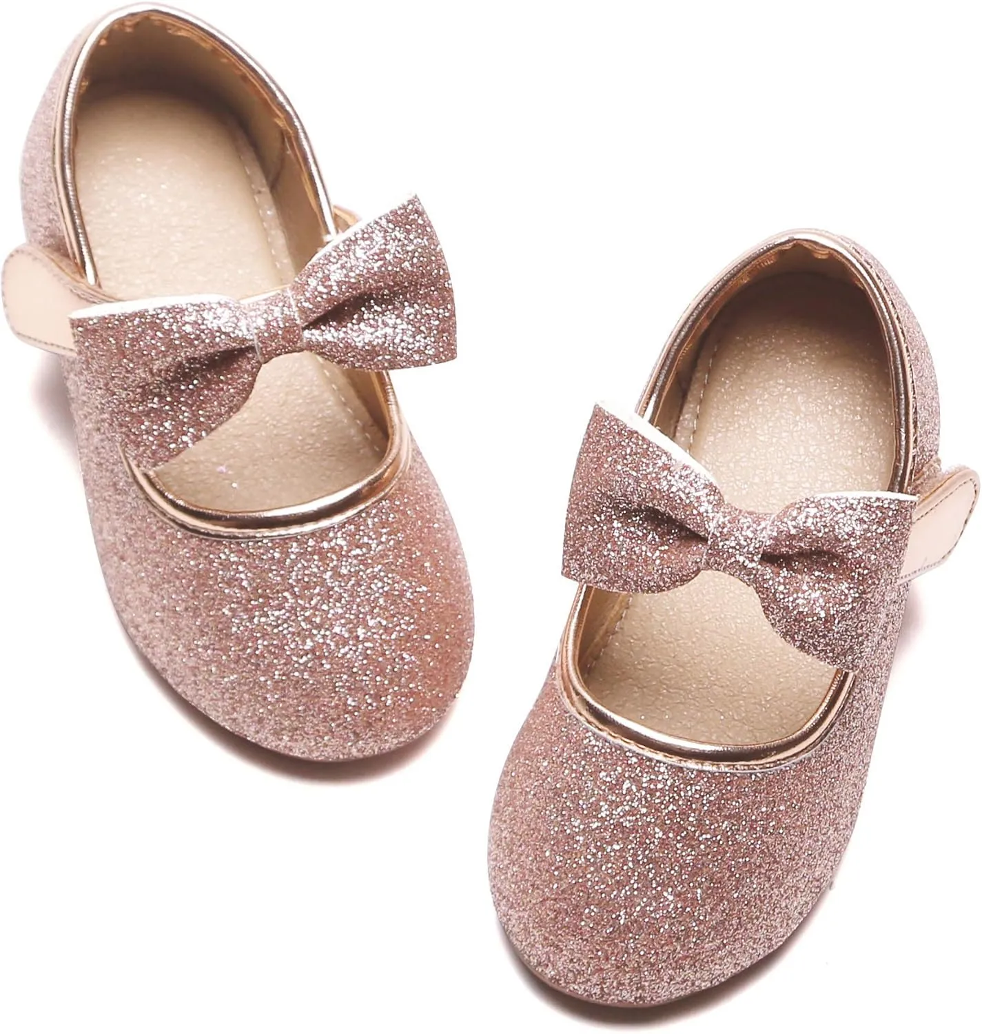 Felix & Flora Toddler Little Girls Dress Shoes - Flower Girls Mary Jane Flats Ballet Shoes Party Wedding