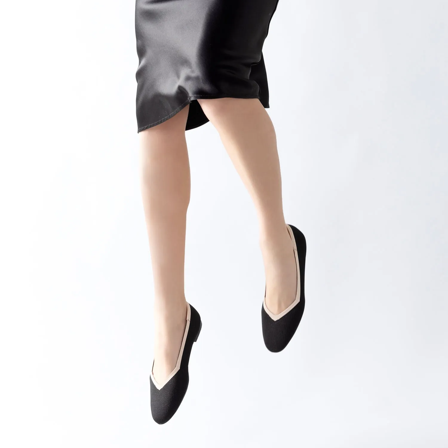Florence Ballet Flat | Black Non-Leather