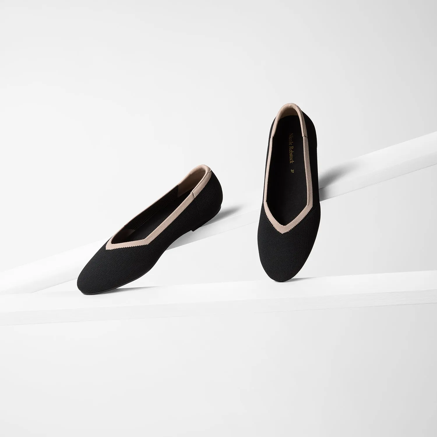 Florence Ballet Flat | Black Non-Leather