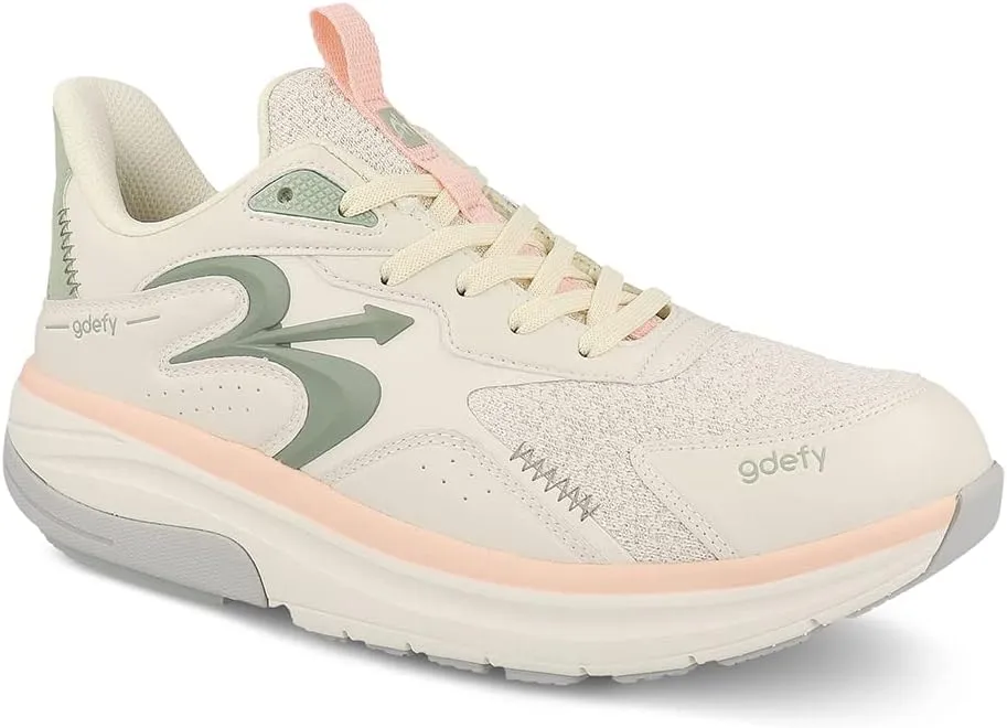 G-DEFY Energiya Women’s Cross Trainer Shoe | Heel Support | VersoShock Technology for Pain Associated with Prolonged Standing or Walking | Arch Support | Diabetic Shoes | Wide Shoes | Free Orthotic