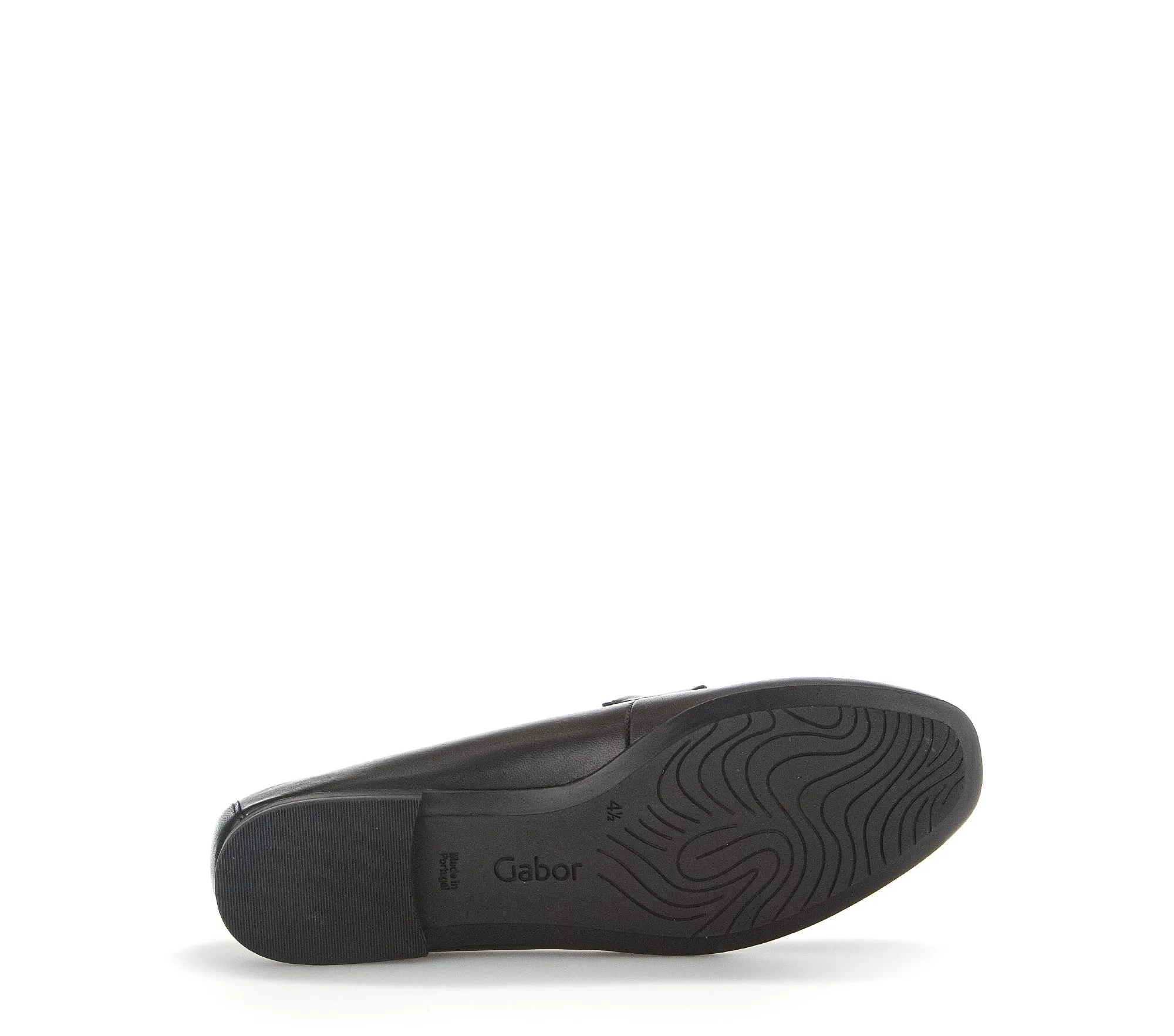 GABOR - 45.211.27 FLAT LOAFER - BLACK LEATHER