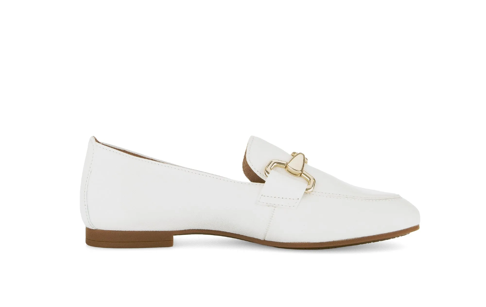 GABOR - 65.211.20 FLAT LOAFER - CREAM LEATHER