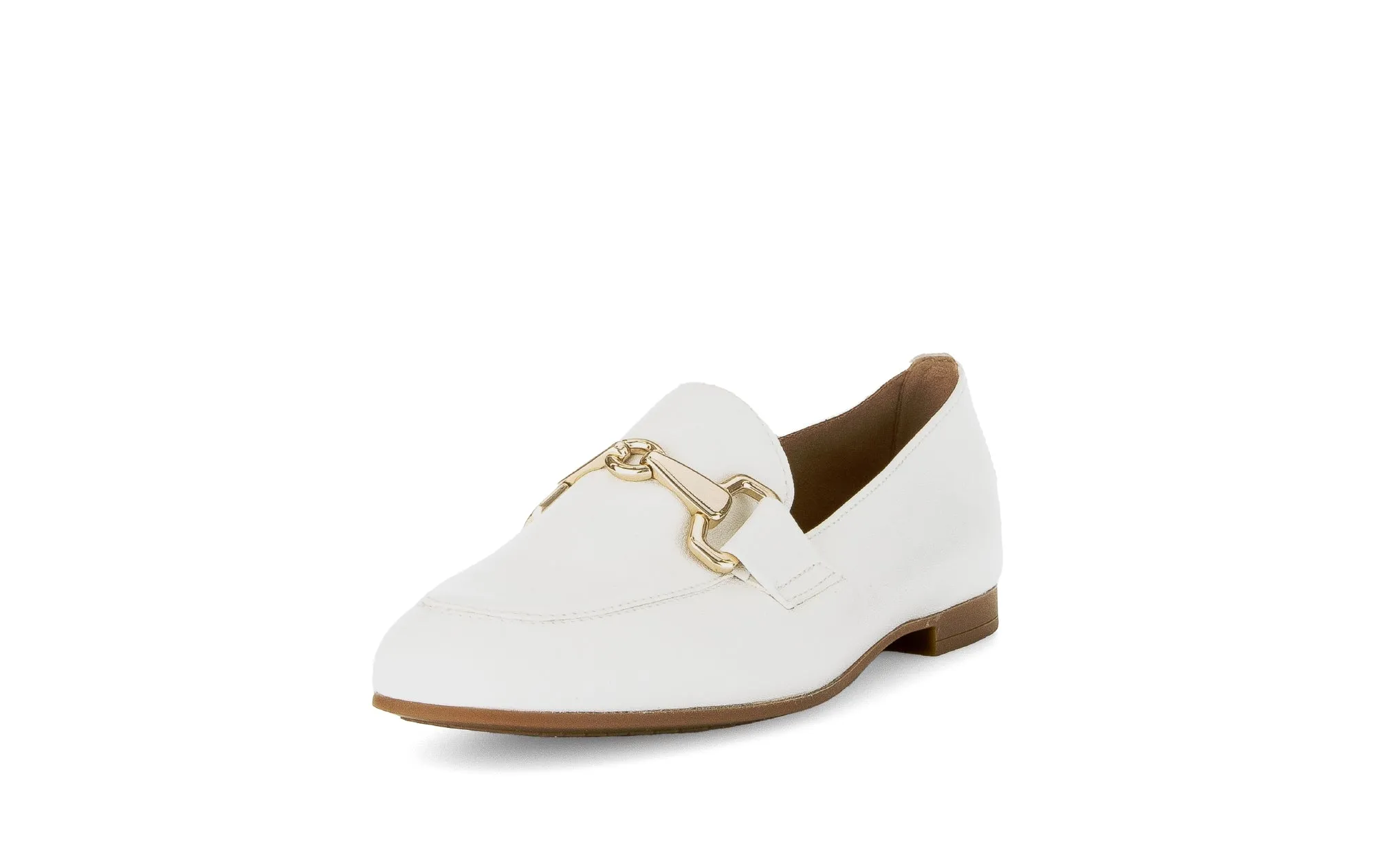 GABOR - 65.211.20 FLAT LOAFER - CREAM LEATHER