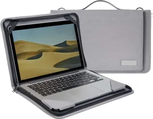 Grey Laptop Messenger Case - Compatible with MSI Summit E13 Flip Evo 13.4" Laptop