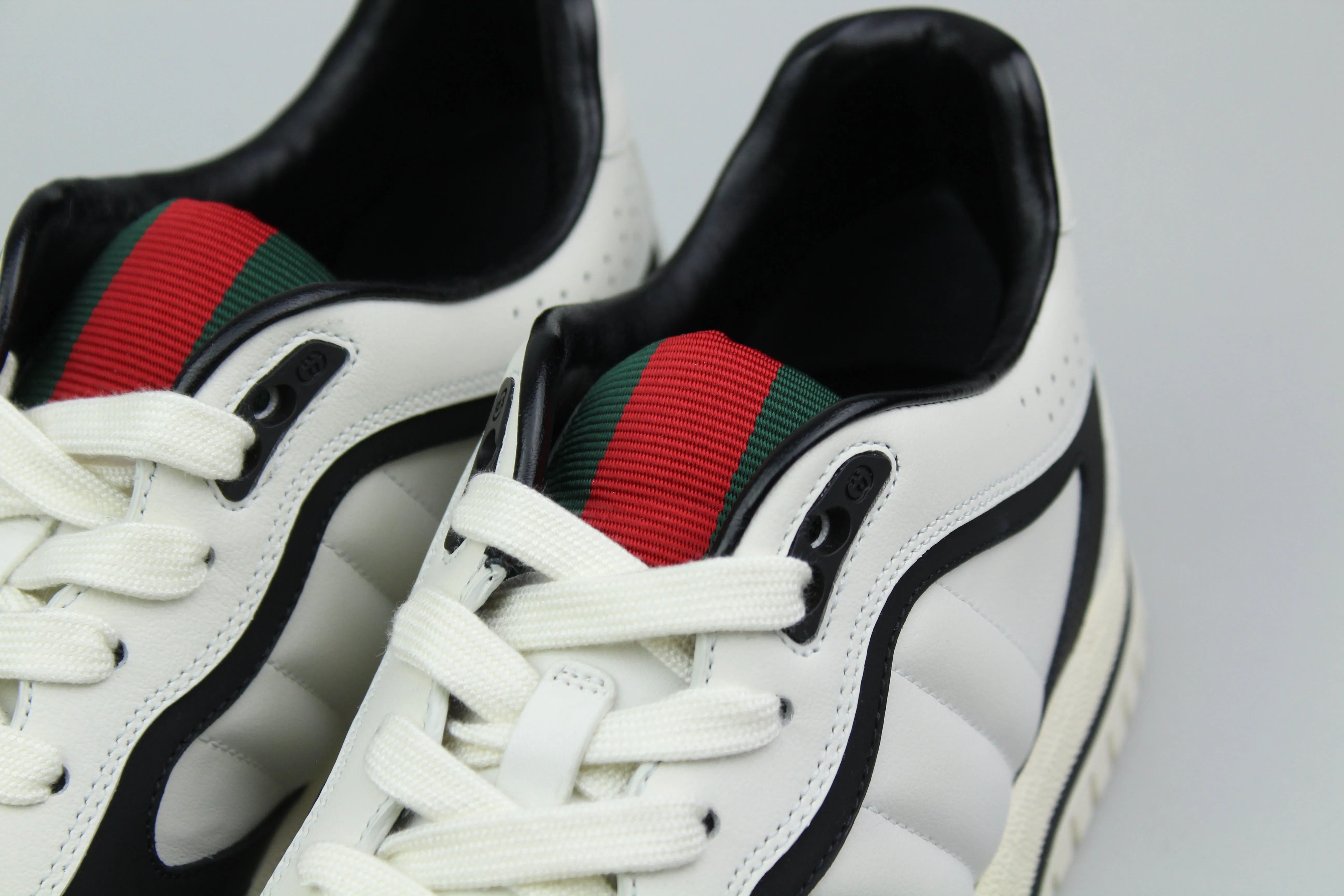 Gucci Leather Re-Web Trainer 'White'