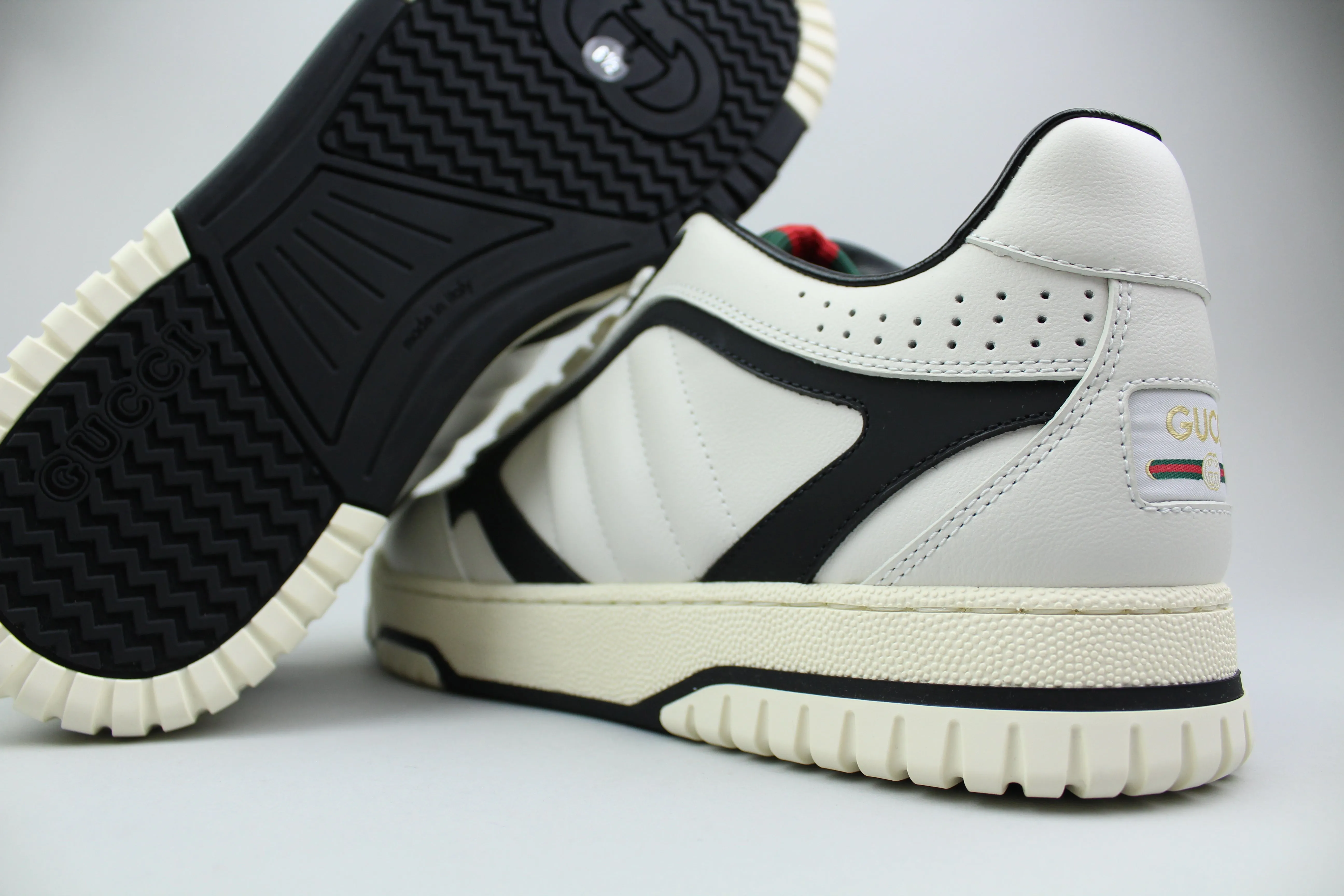 Gucci Leather Re-Web Trainer 'White'