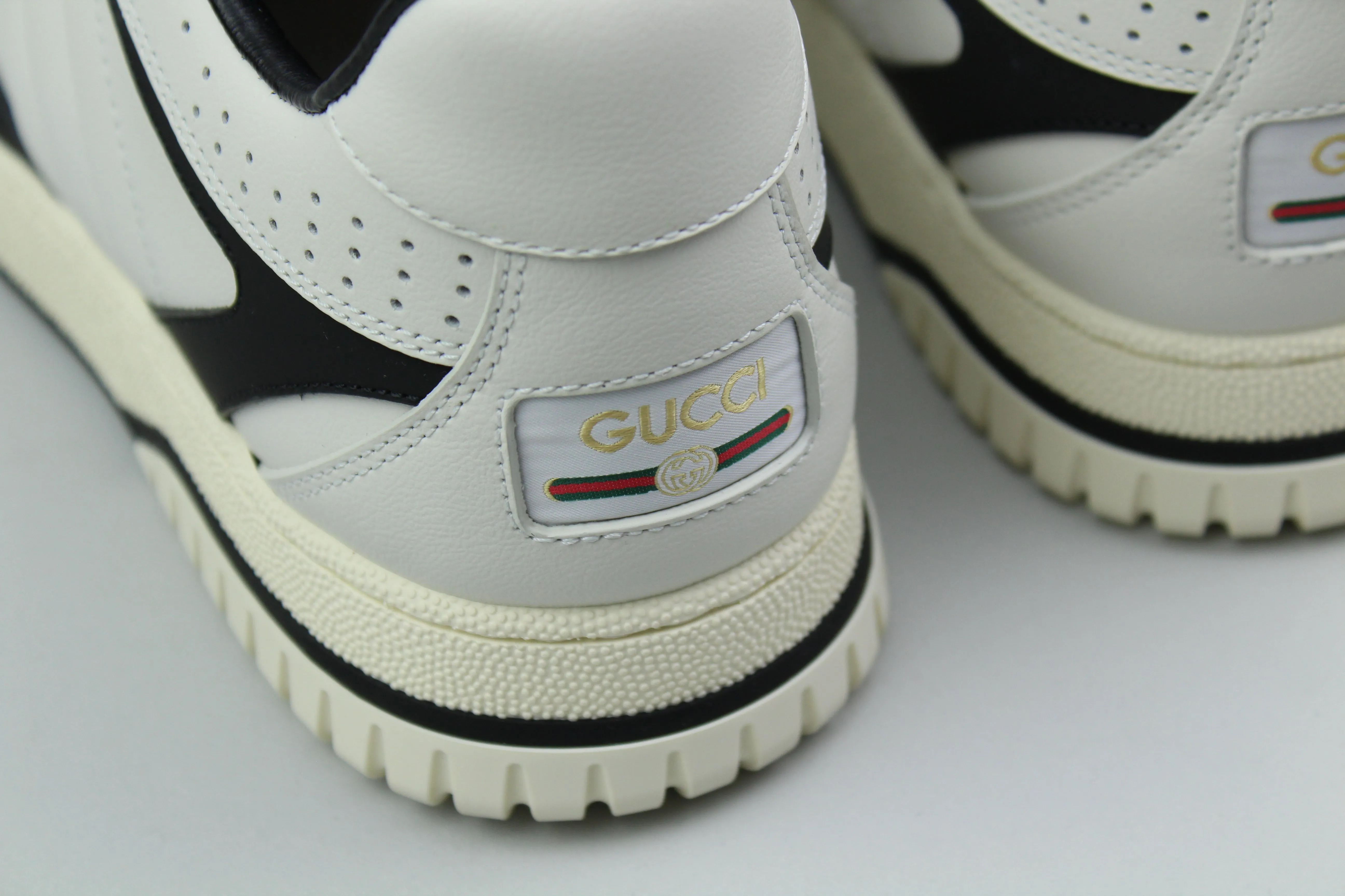 Gucci Leather Re-Web Trainer 'White'