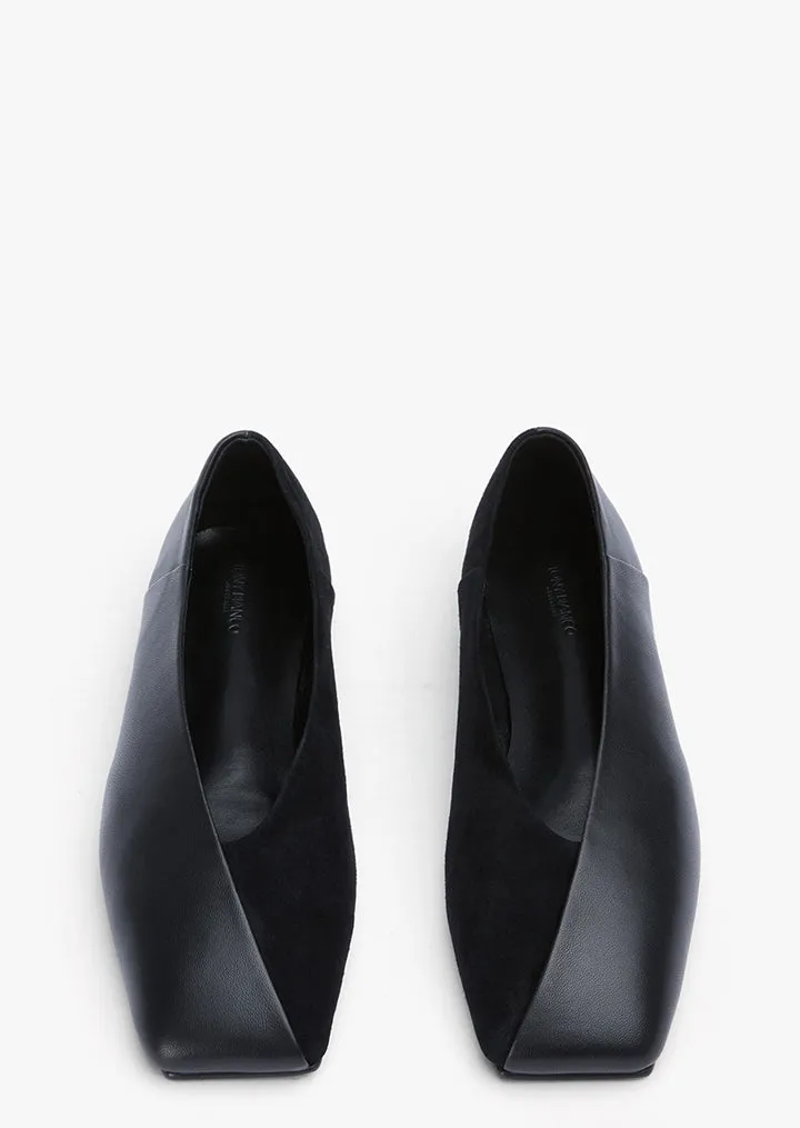 Hanna Black Nappa/Black Suede