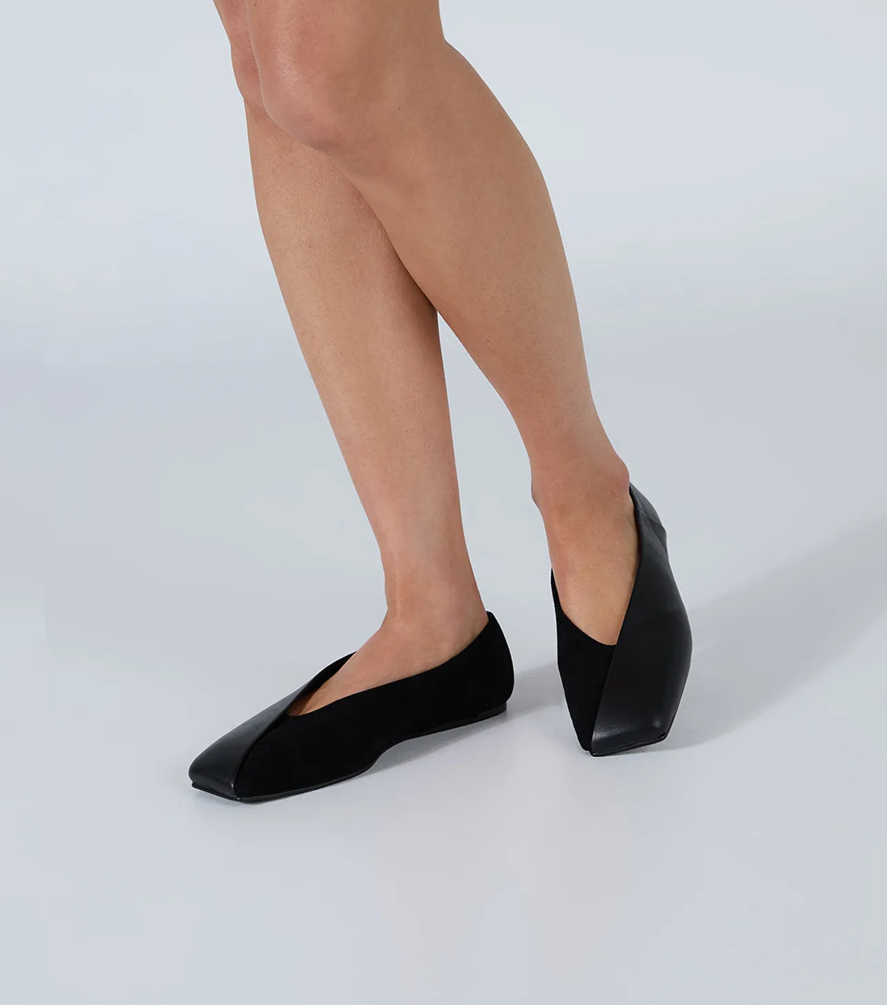 Hanna Black Nappa/Black Suede