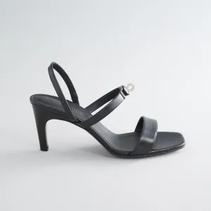 Hermès Glamour 75 Sandal Calfskin Black Palladium Hardware