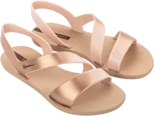 Ipanema Women's Slide Flip-Flop, Beige with Brown Colour Gradient, 8