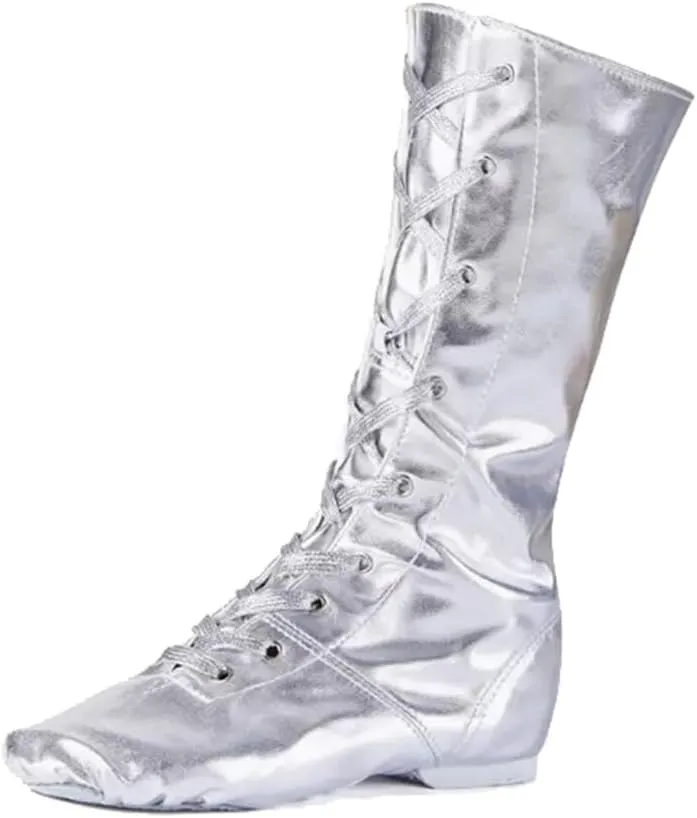 Jazz Dance Shoes Split Sole Kids Dancing Sneakers High Top Boots for Men