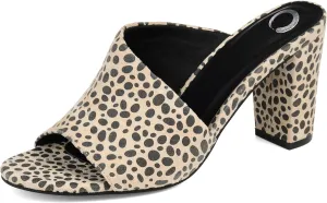 Journee Collection Women's ALLEA Slide Sandal, Animal, 6