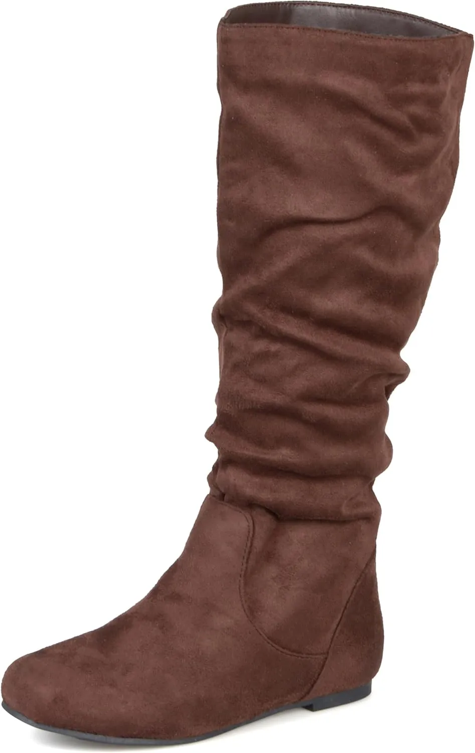 Journee Collection Womens Rebecca-02 Round Toe Riding Boots - 7.5 - Brown