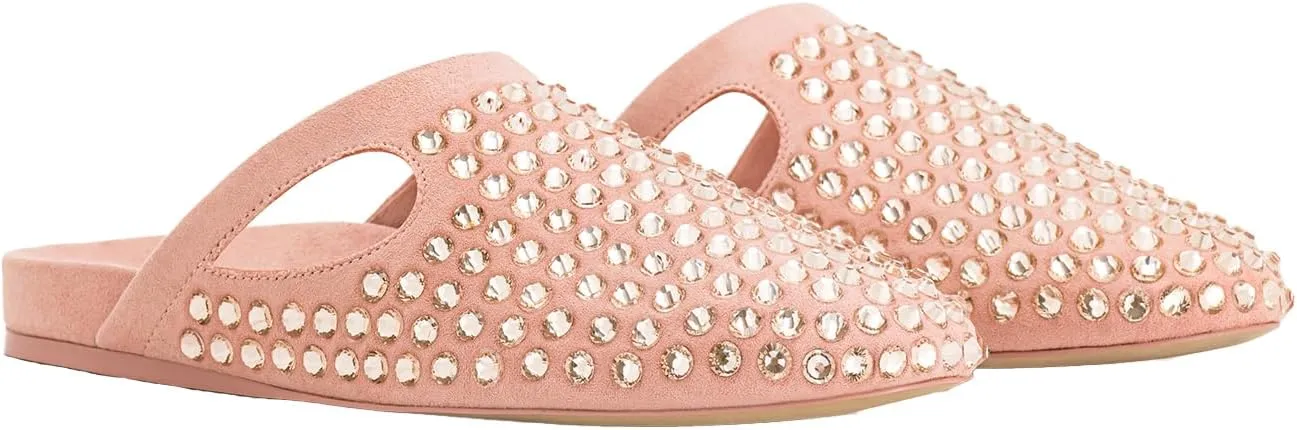 JW PEI Women's Athena Artificial Crystal Flat Mules