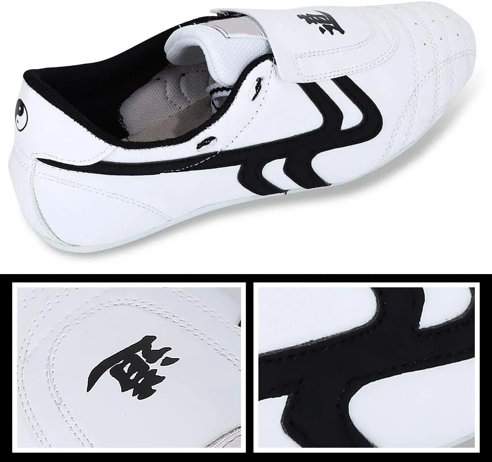 Keenso Taekwondo Shoes,for Sport Boxing Kung fu Taichi,Martial Arts Sneaker,Lightweight Shoes for Men and Women with Blue Storage Bag